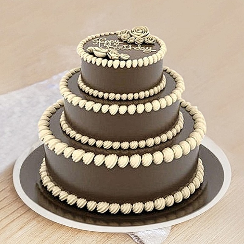 3 Tier Chocolicious Cake