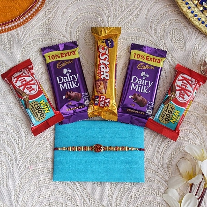 Chocolates  With  Designer Rakhi