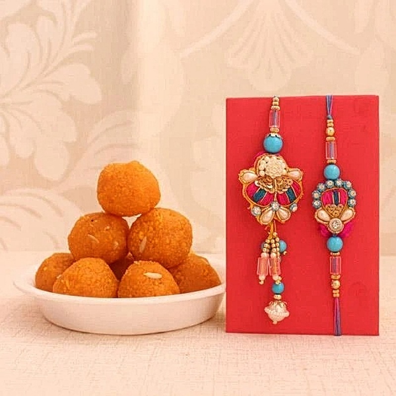 MotiChoor ladoo & Rakhi