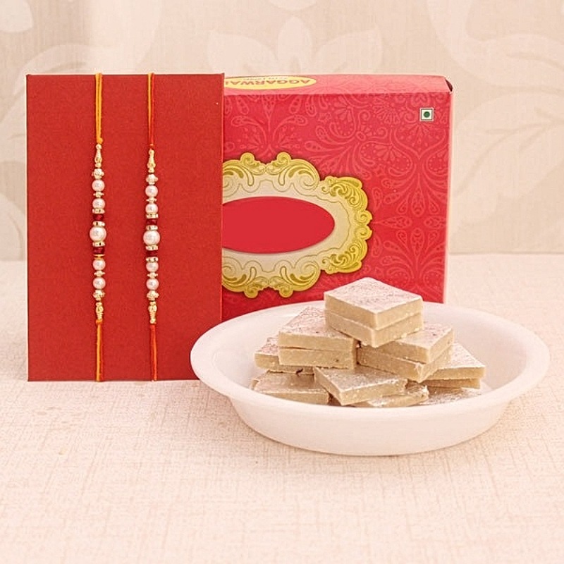 Rakhi Surprise with Kaju Katli