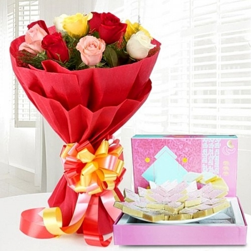Scrumptious Kaju Katli N Roses