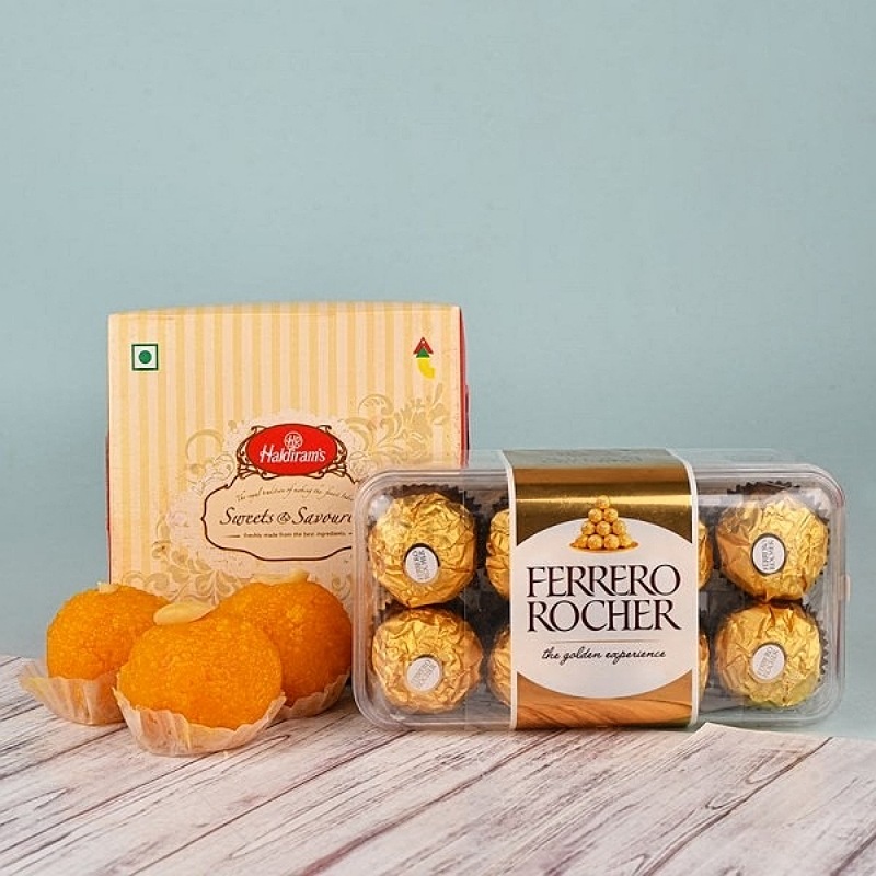 Motichoor Ladoo N Ferrero Rocher