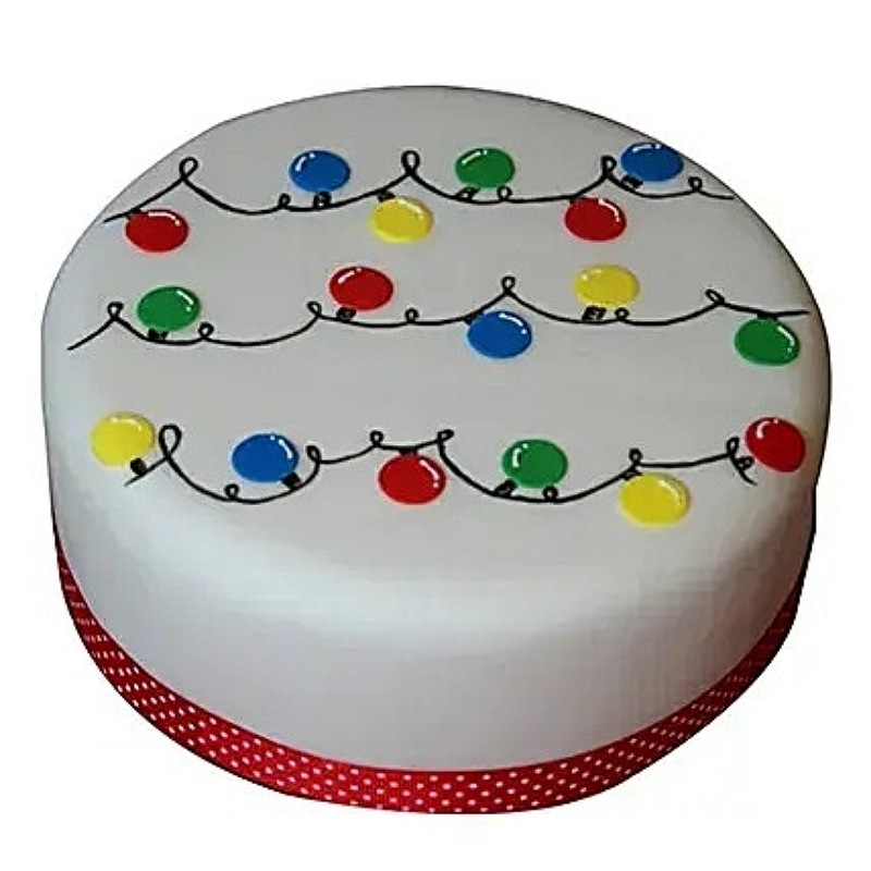 Christmas Fondant Cake