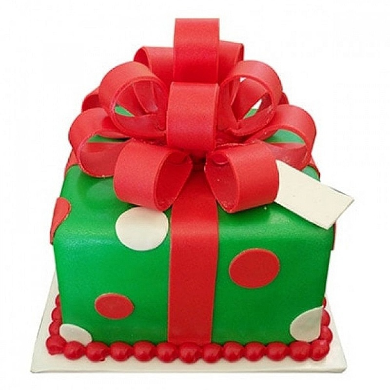 Christmas Gift Box Cake
