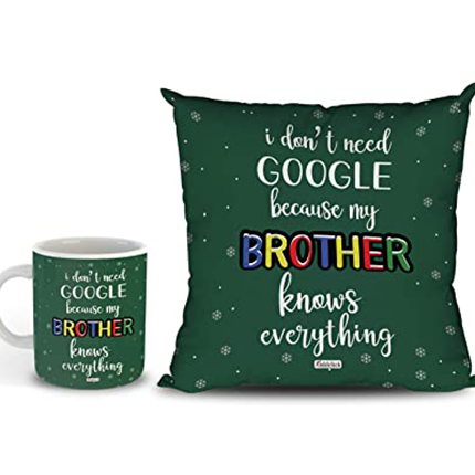 Coolest Brother Cushion & Mug Combo